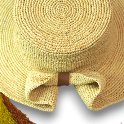 Capeline raffia handmade hat from Madagascar - Art Tan Of Mada