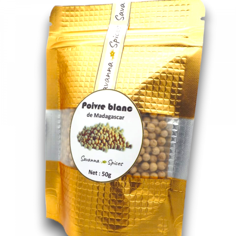 Le Poivre blanc 25g à 250g- Madagascar