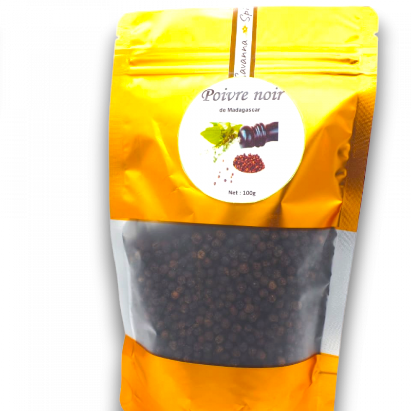 Poivre noir de Madagascar 25g à 250g