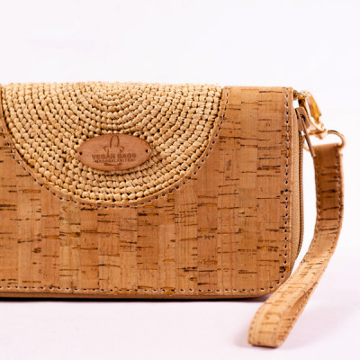 Anita Cork and Raffia Pouch