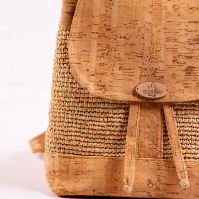 Candy Cork and Raffia Backpack