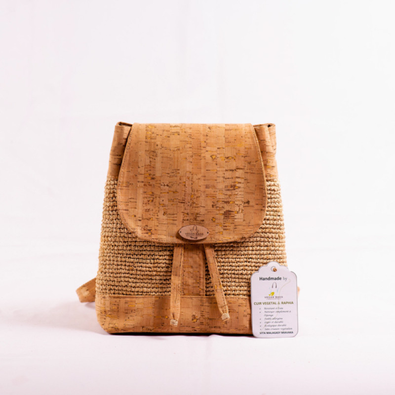 Candy Cork and Raffia Backpack