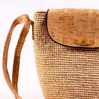 Ocean - Cork and Raffia Crossbody Bag