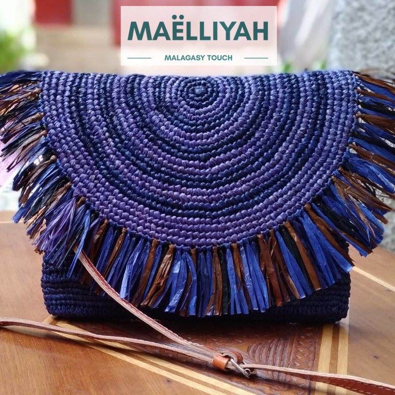 Sac Pochette en Raphia "Aloalo" by Maëlliyah