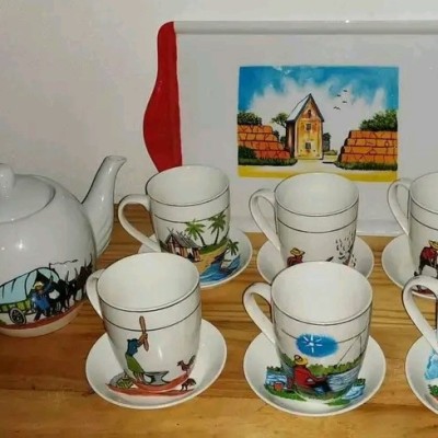 Pure porcelain tea set