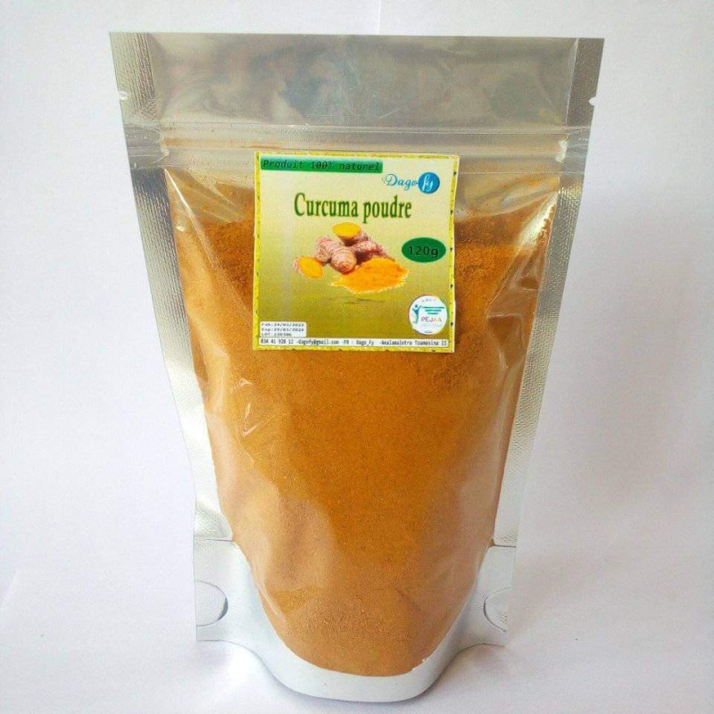 Poudre de curcuma 120g - Dago fy