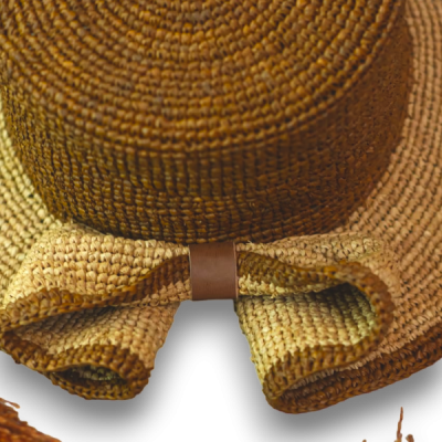 Capeline raffia handmade hat from Madagascar - Art Tan Of Mada