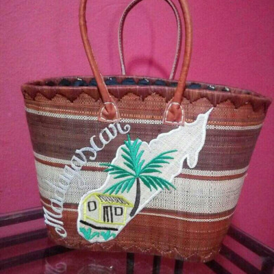 Basket made by raffia