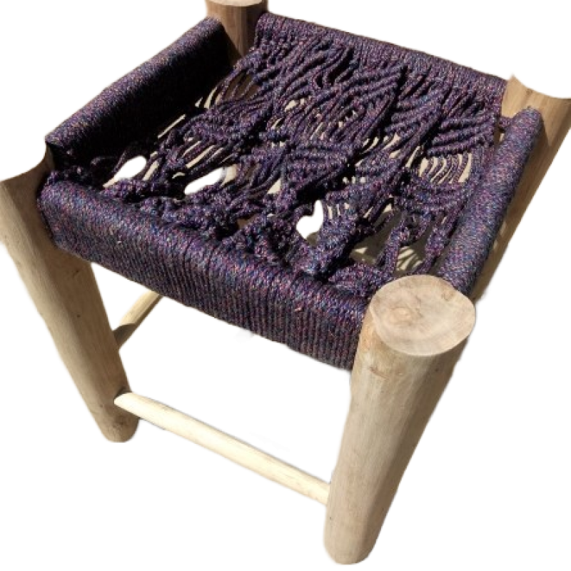 Tabouret macramé