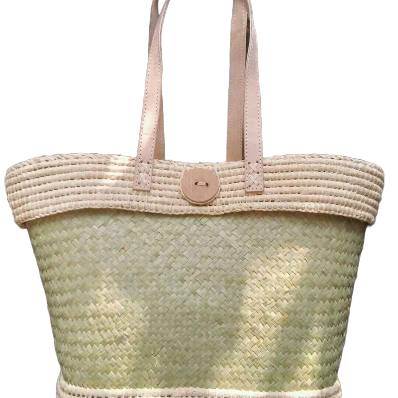 Malagasy bag in mats and raffia