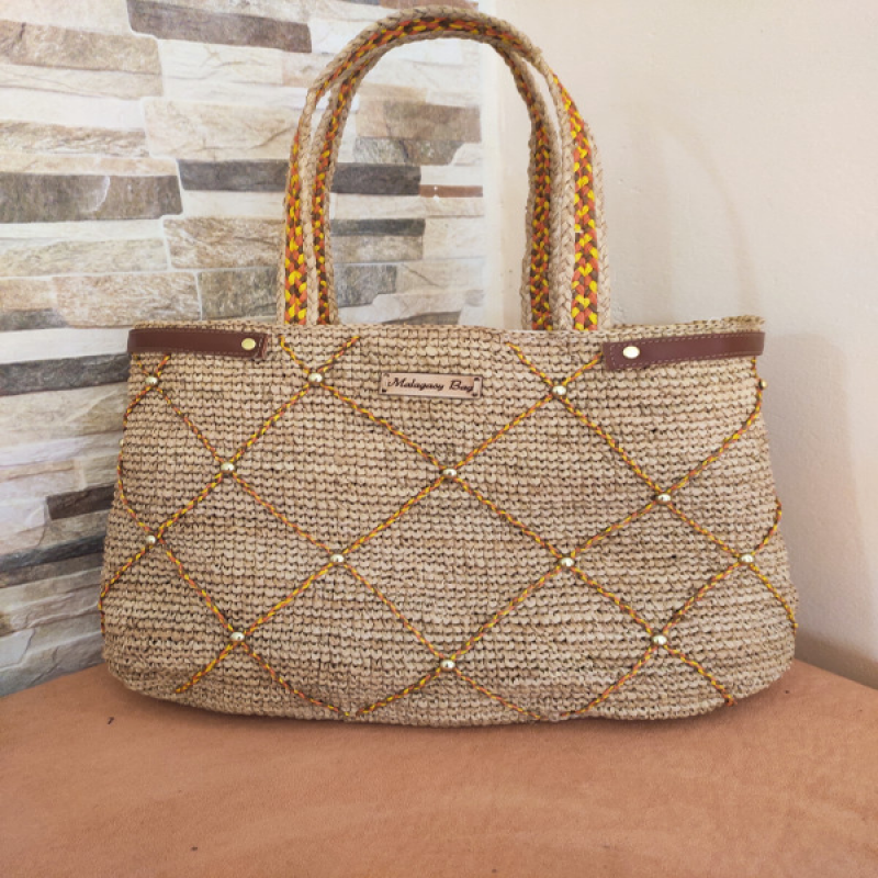 raffia bag MM