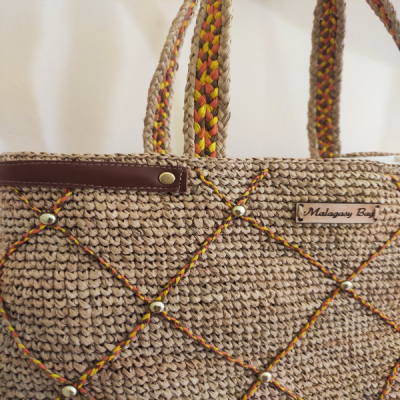 raffia bag MM