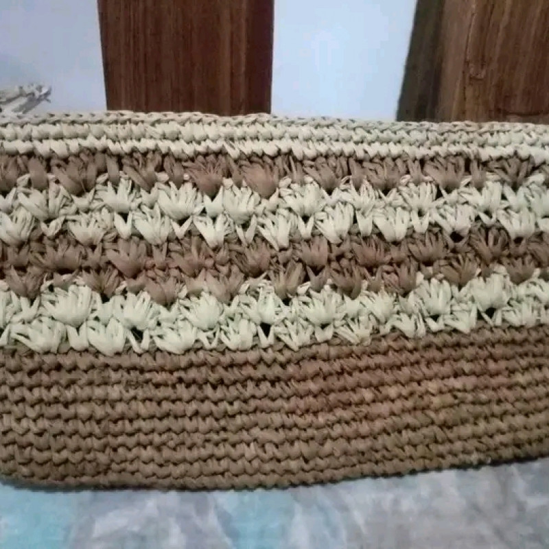 Raffia handbag