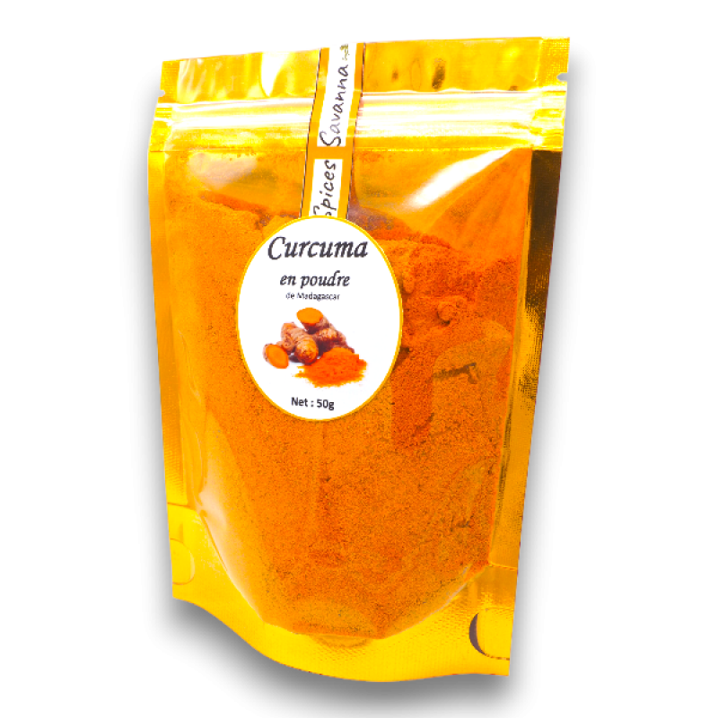 Poudre de curcuma de Madagascar 50g à 250g