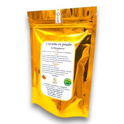 Poudre de curcuma de Madagascar 50g à 250g