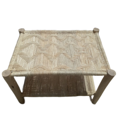 Table basse en sisal