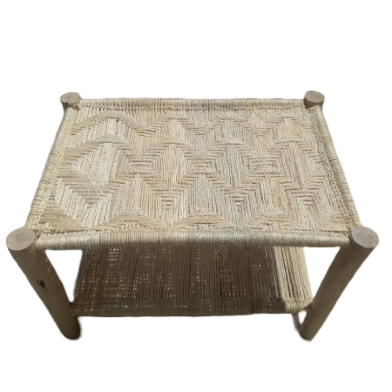 Table basse en sisal