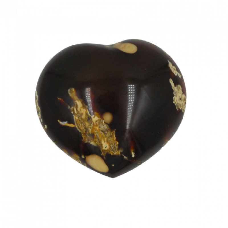 Heart-shaped polychrome jasper