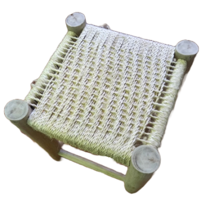 Woven sisal stool