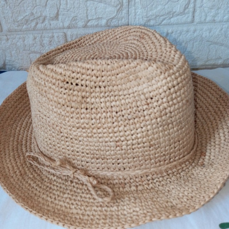 Panama hat raffia man and woman