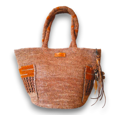Handmade Bucket Bag with Pockets