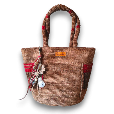 Handmade Bucket Bag with Pockets