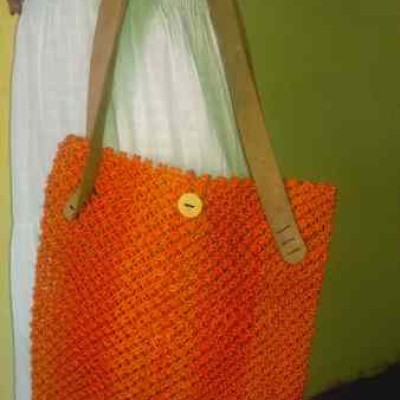 light and colorful sisal bag