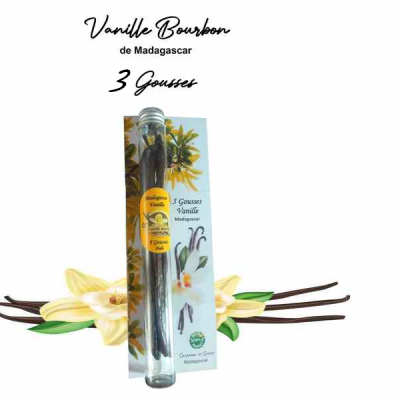 Vanilla Bourbon 3 to 10 pods Madagascar