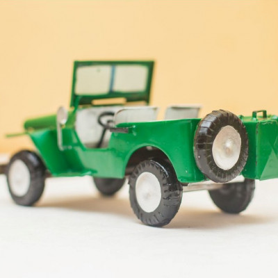 Vintage car - Green Jeep
